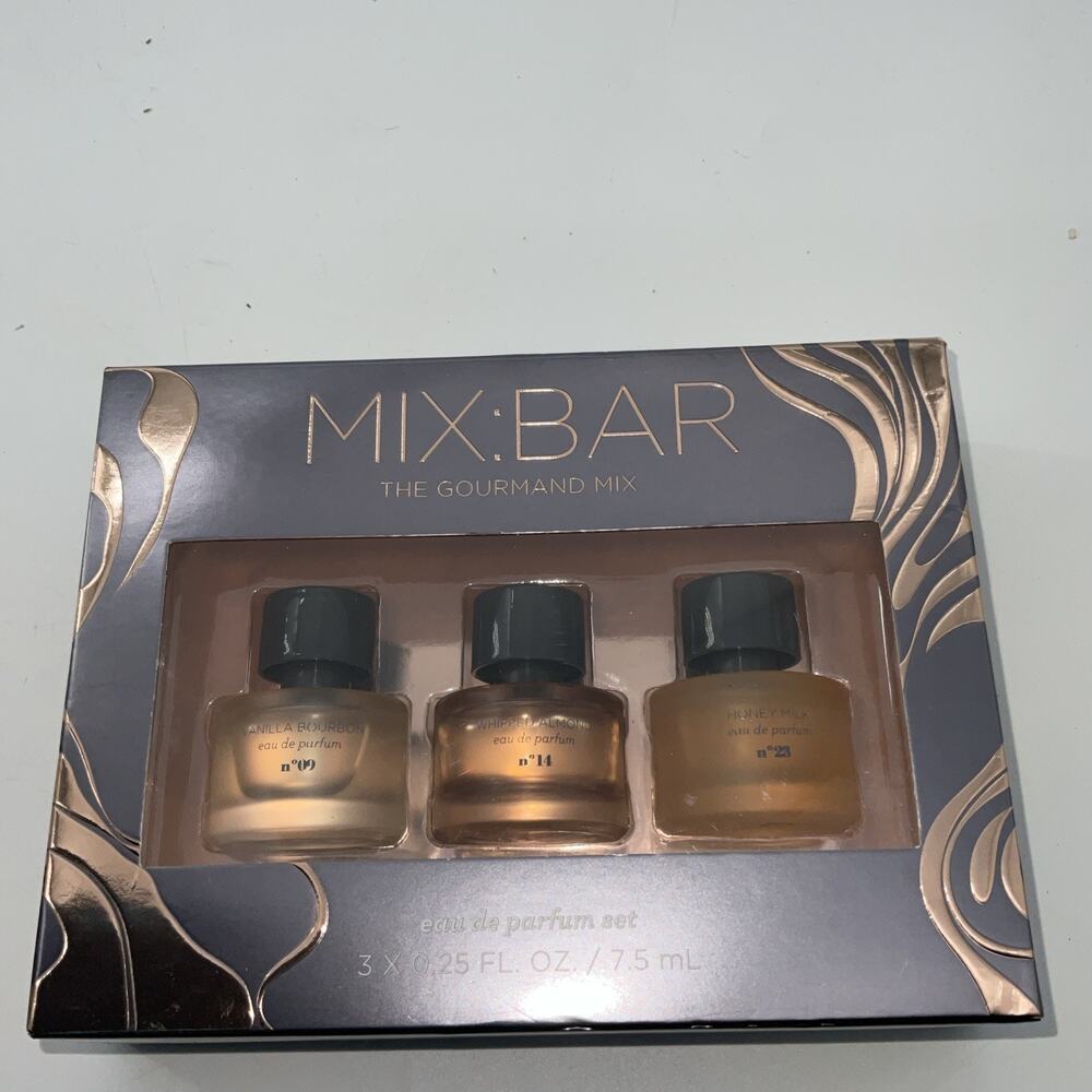 MIX:BAR The Gourmand Mix Eau de Parfum Set Vanilla, Almond, Honey 3x0.25 fl oz